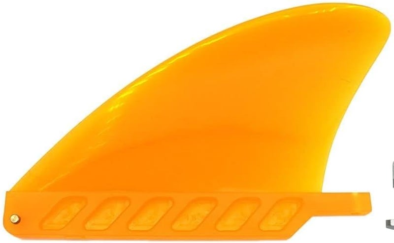 bohally 4.6" Soft Surf Fin Orange&Black for Surf Boards, SUP Paddleboards or Water SUP with No Tool fin Screw - Image 3